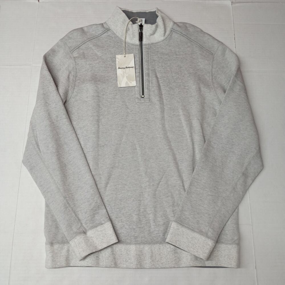 Tommy Bahama Reversible Gray Pullover‎ 1/4 Zip Men's Size M